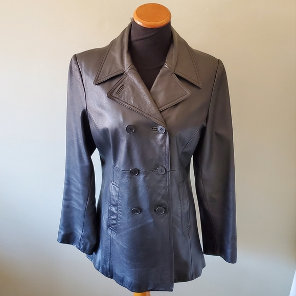 Danier M 90s Modern Contemporary Matrix Minimalist Mobwife Long Leather Jacket - Picture 2 of 9